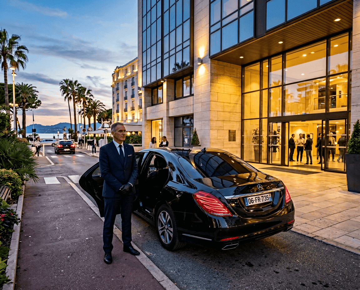 The couple's car, self-drive