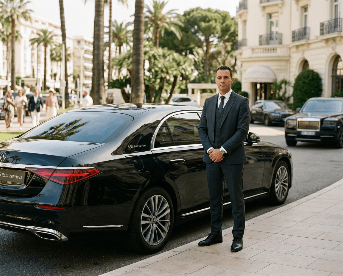 Film de marque KS Rent Services avec chauffeur privé et flotte premium